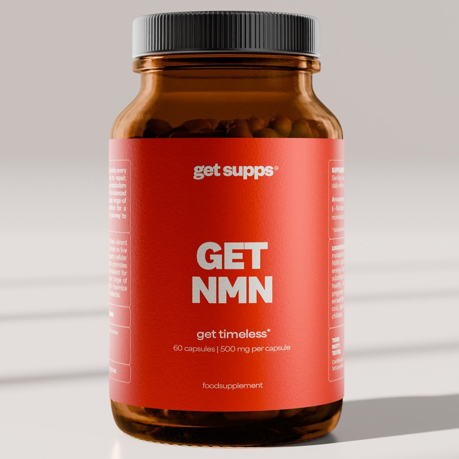 NMN capsules front | Get Supps