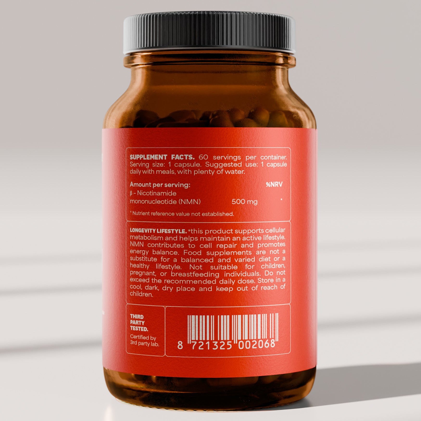NMN capsules rear | Get Supps